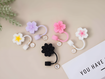 Premium Floral Straw Toppers