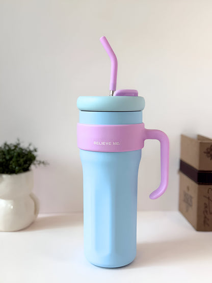 Believe Me™ 1.2L Jumbo Tumbler – Leak-Proof Insulated Water Bottle for Hot & Cold Drinks