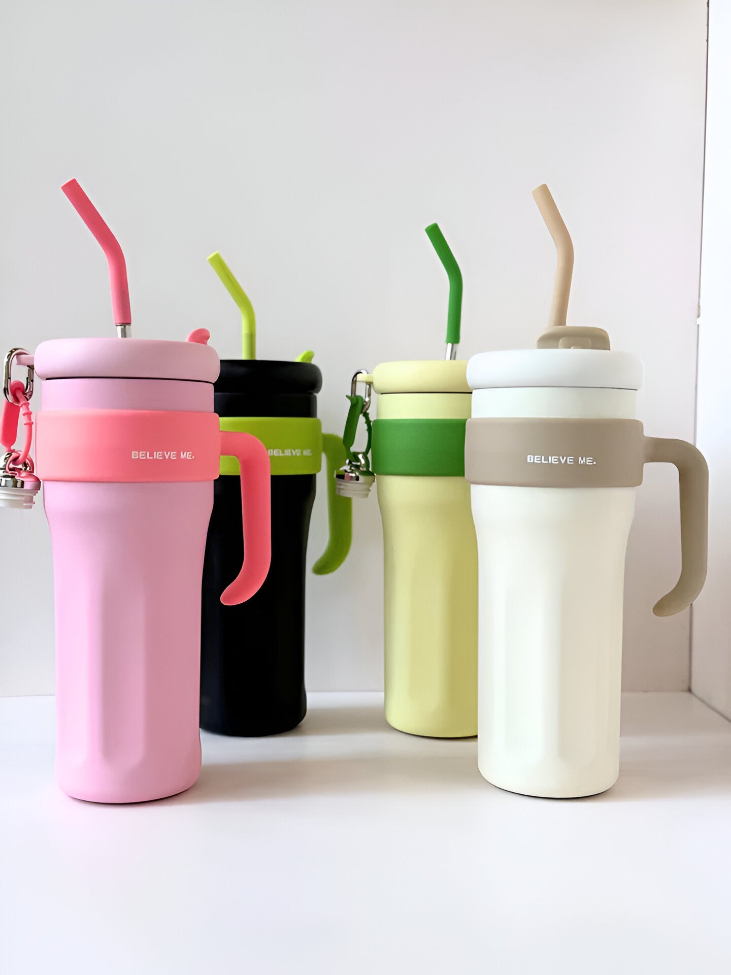 Believe Me™ 1.2L Jumbo Tumbler – Leak-Proof Insulated Water Bottle for Hot & Cold Drinks
