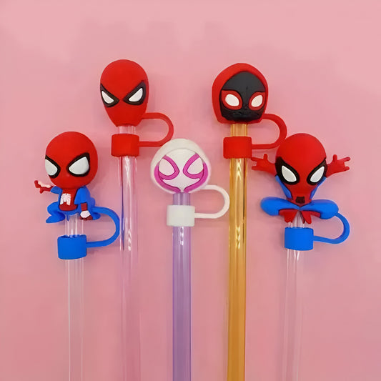 Premium Spiderman Straw Toppers