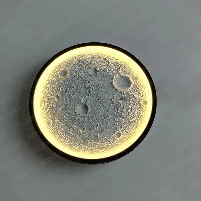 Wall Mounted Full Moon Light Modern Style LED Wall Lamp