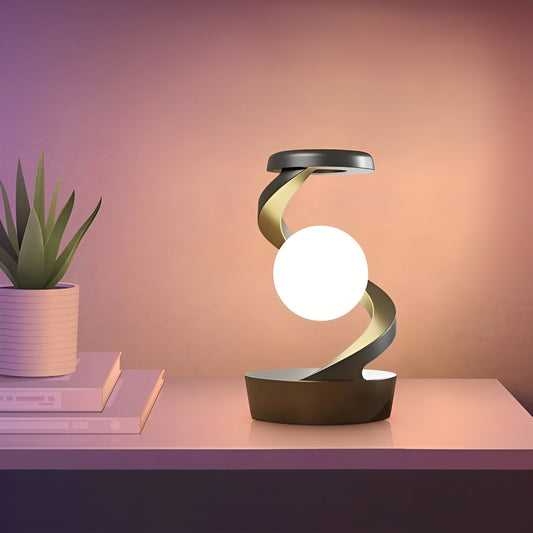 Spiral Levitating LED Desk Lamp
