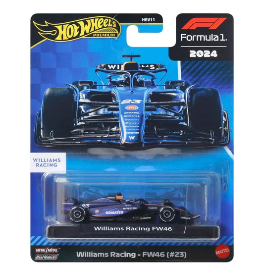 Hot Wheels Premium Formula F1 2024 Williams Racing Diecast Model Car 1:64 Scale – Imported Collectible Edition